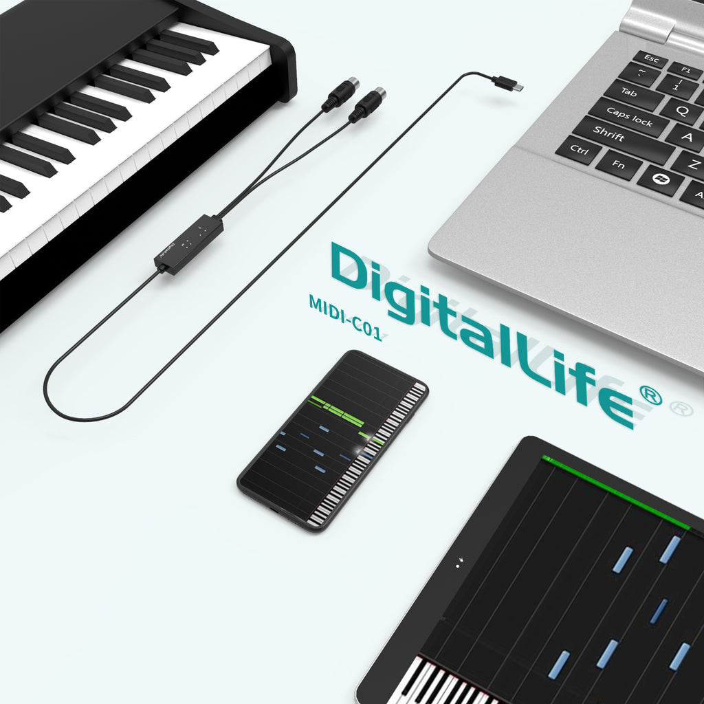 Digitallife MIDI-C01 USB-C MIDI Cable