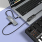 DigitalLife RhythmX Eco Series RX-10G USB-C Hub 10Gbps (2x USB-C + 2x USB-A) USB 3.2 Gen2 Multiport Adapter for Music Producers, MIDI Instruments, and Studio Workflows – Metal Design, OTG Compatible