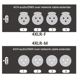 DigitalLife 4-Channel Passive XLR Network Cable Extender Kit