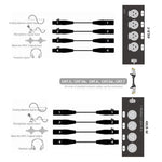 DigitalLife 4-Channel Passive XLR Network Cable Extender Kit
