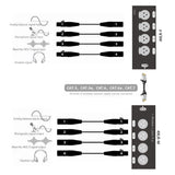 DigitalLife 4-Channel Passive XLR Network Cable Extender Kit