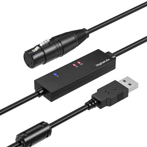 DigitalLife USB to DMX Converter Adapter -DMX-USB-I