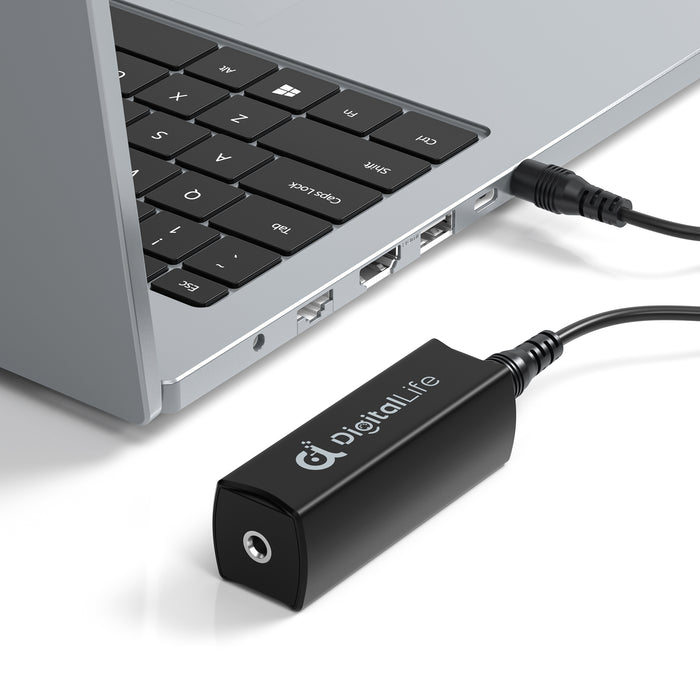 DigitalLife Ground Loop Noise Isolator - 3.5mm TRS Hum Eliminator (GLI-35A)