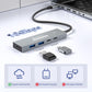 DigitalLife RhythmX Eco Series RX-10G USB-C Hub 10Gbps (2x USB-C + 2x USB-A) USB 3.2 Gen2 Multiport Adapter for Music Producers, MIDI Instruments, and Studio Workflows – Metal Design, OTG Compatible