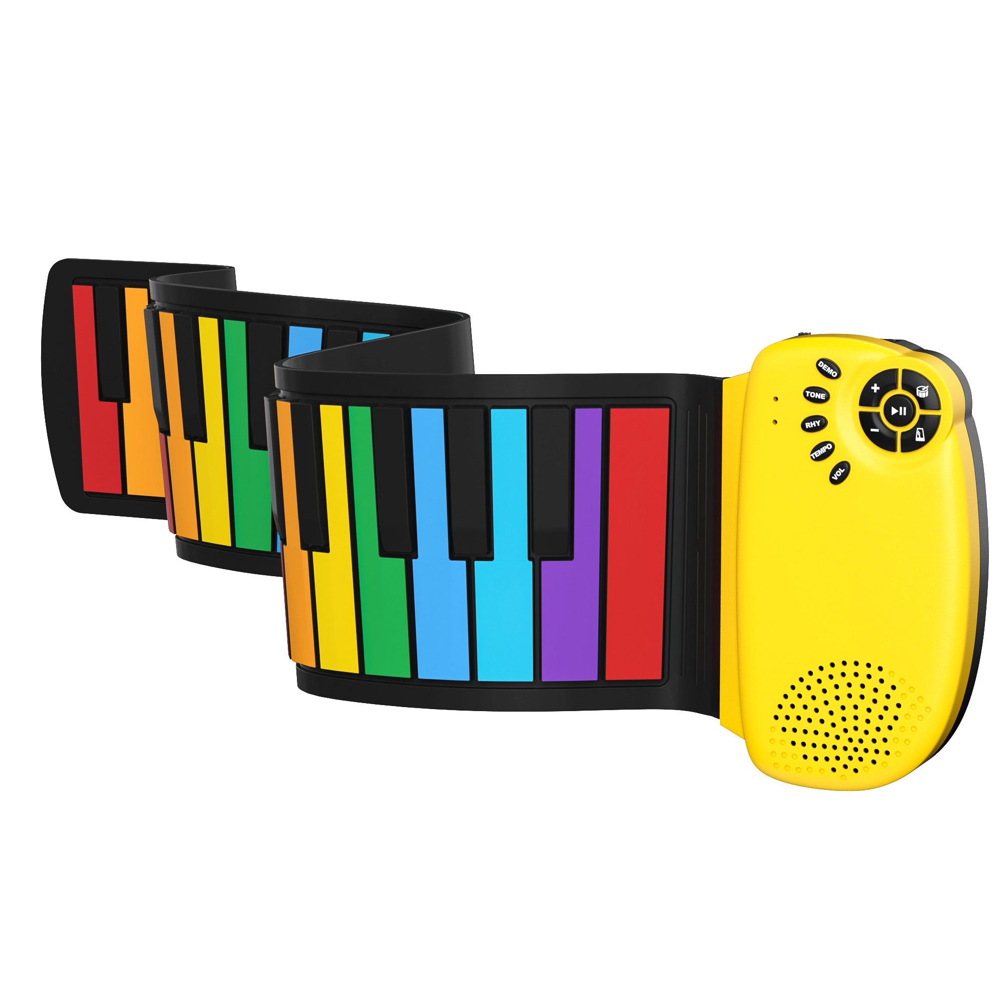 DigitalLife 49 Key Foldable Roll Up Silicone Electronic Piano with Spe