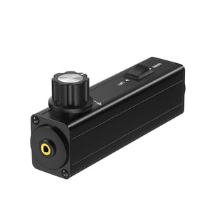 GLI-35XLR 3.5mm TRS to XLR Ground Loop Hum Isolator with Volume Control & Ground Lift Switch, Audio Hum Eliminator for Camera, Mixer, Audio Interface