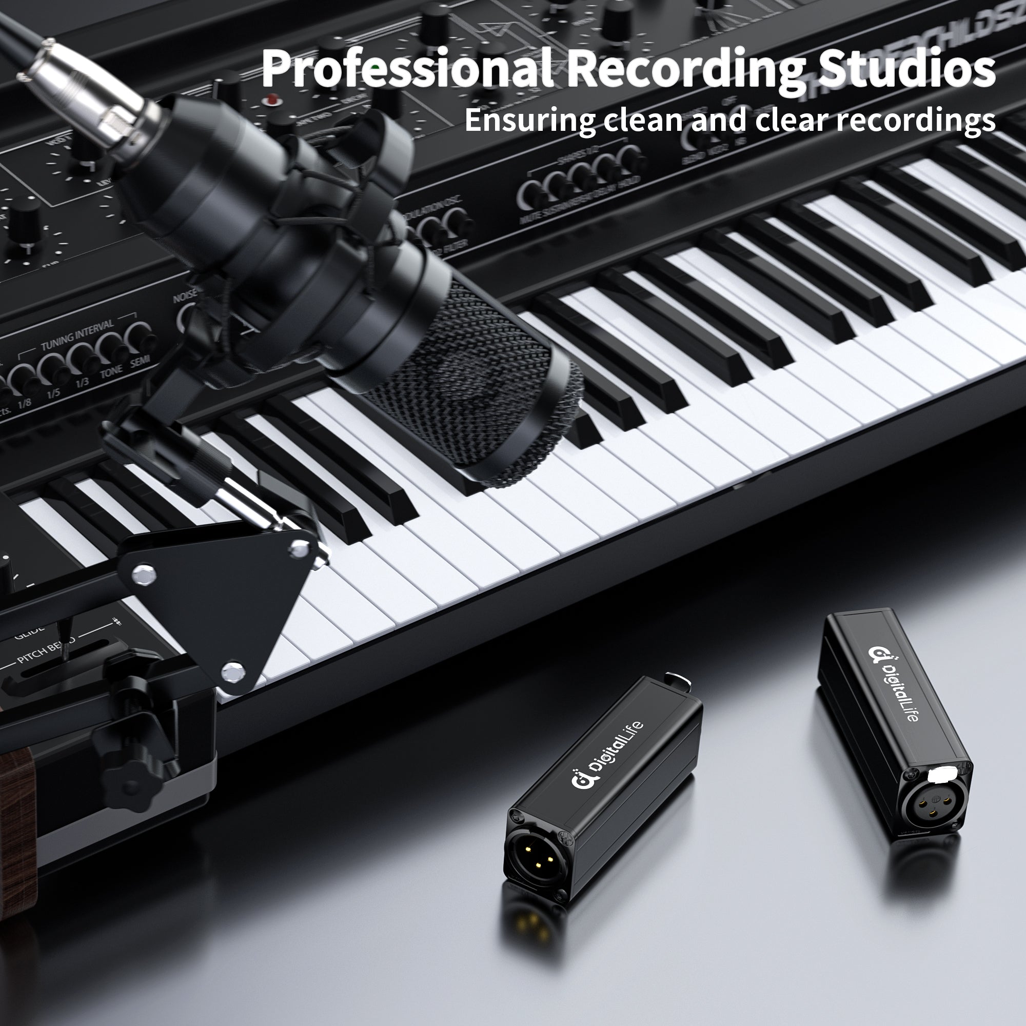 DigitalLife Single Channel XLR Audio Ground Loop Noise Isolator Hum Digitallife single channel xlr audio ground loop noise isolator hum