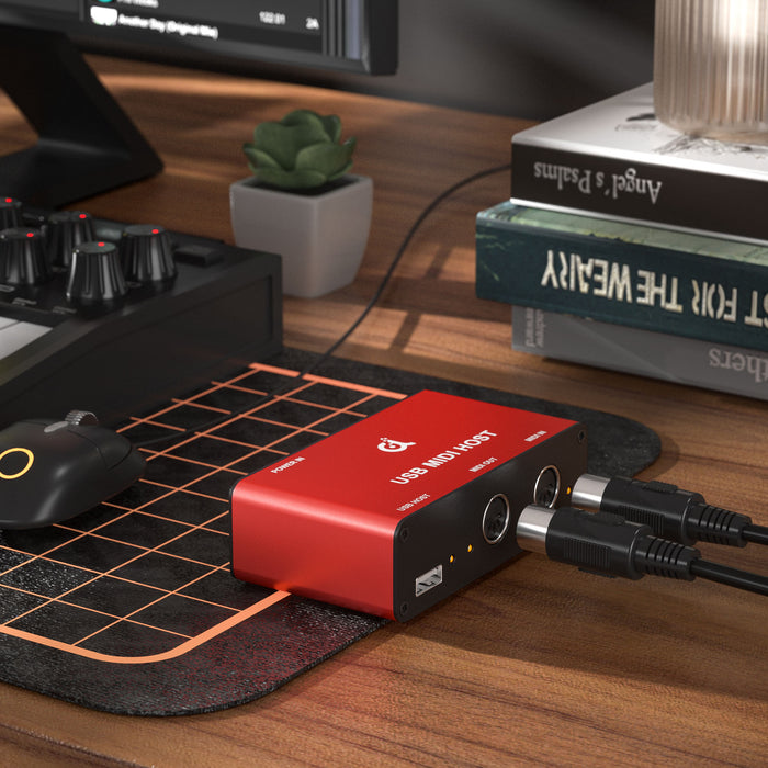 DigitalLife USB MIDI Host Box - UHOST-I-R, 5 Pin DIN MIDI Interface