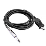 DigitalLife USB Guitar Bass Link Cable - High-Quality Digital Sound - Plug and Play - Mac & Windows Compatible