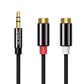 DigitalLife | 3.5mm - R/L RCA Stereo Audio Cable(1.2m, Black)