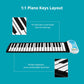 DigitalLife PN37-S 37 Keys Portable Silicone Foldable Piano with Speaker