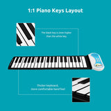 DigitalLife PN37-S 37 Keys Portable Silicone Foldable Piano with Speaker