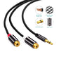 DigitalLife | 3.5mm - R/L RCA Stereo Audio Cable(1.2m, Black)