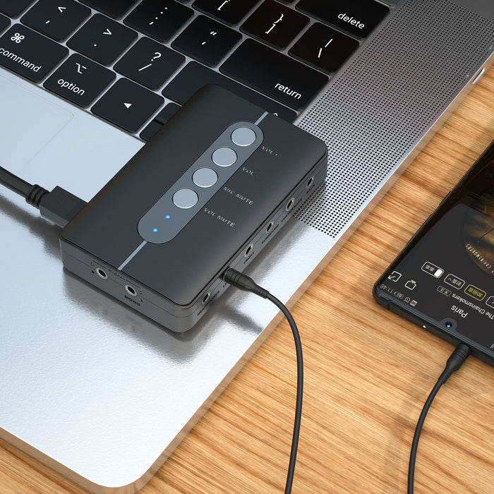 DigitalLife U2AUDIO7-1 7.1/5.1 External USB Sound Card for Windows, macOS