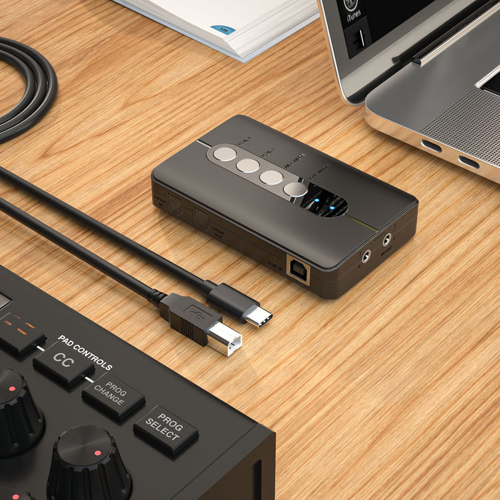 DigitalLife U2AUDIO7-1 7.1/5.1 External USB Sound Card for Windows, macOS
