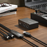 DigitalLife UMH-10 USB-MIDI Host Box - 5-PIN DIN, Metal