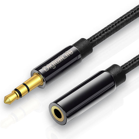 DigitalLife | 3.5mm Stereo Male to Female AUX Audio Cable